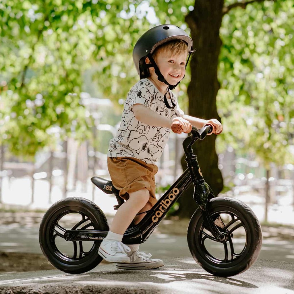 Dětské odrážedlo MOVINO Cariboo MAGNESIUM PRO 12 Espresso-Black